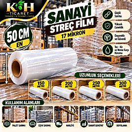 50 cm 17 Mikron Sanayi Streç Film