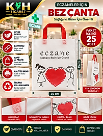 ECZANE BEZ ÇANTA 30X35 BÜYÜK 25 ADET