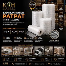 BALONLU NAYLON PATPAT 100 CM x 50 METRE – KORUYUCU AMBALAJ MALZEMESİ